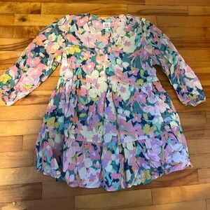 Floral Gap Maternity Tiered Blouse